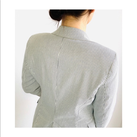 Zara Basic Bitch pinstripe blazer - Picture 6 of 8